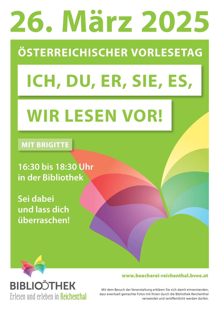 Plakat Vorlesetag
