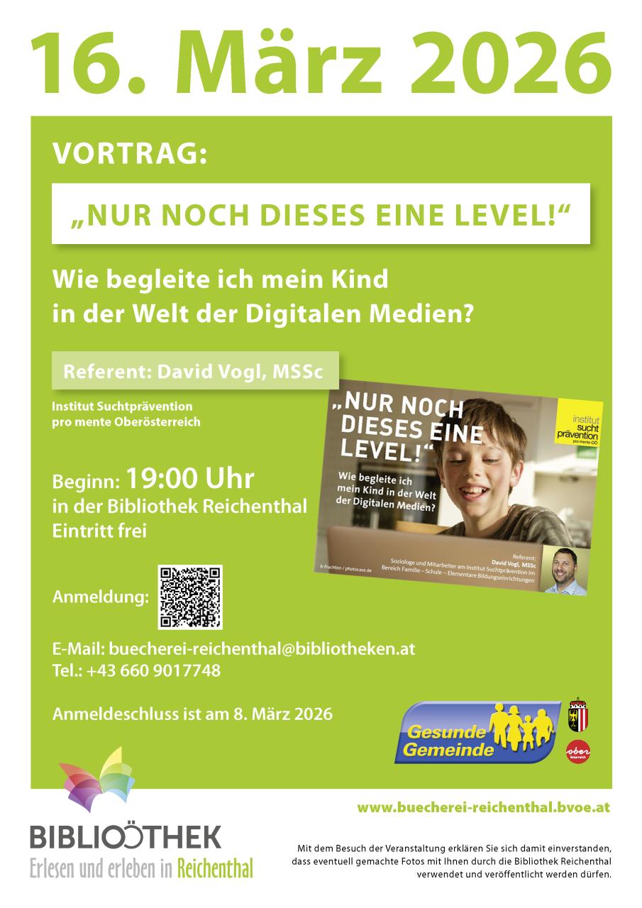 Plakat Vortrag Sucht